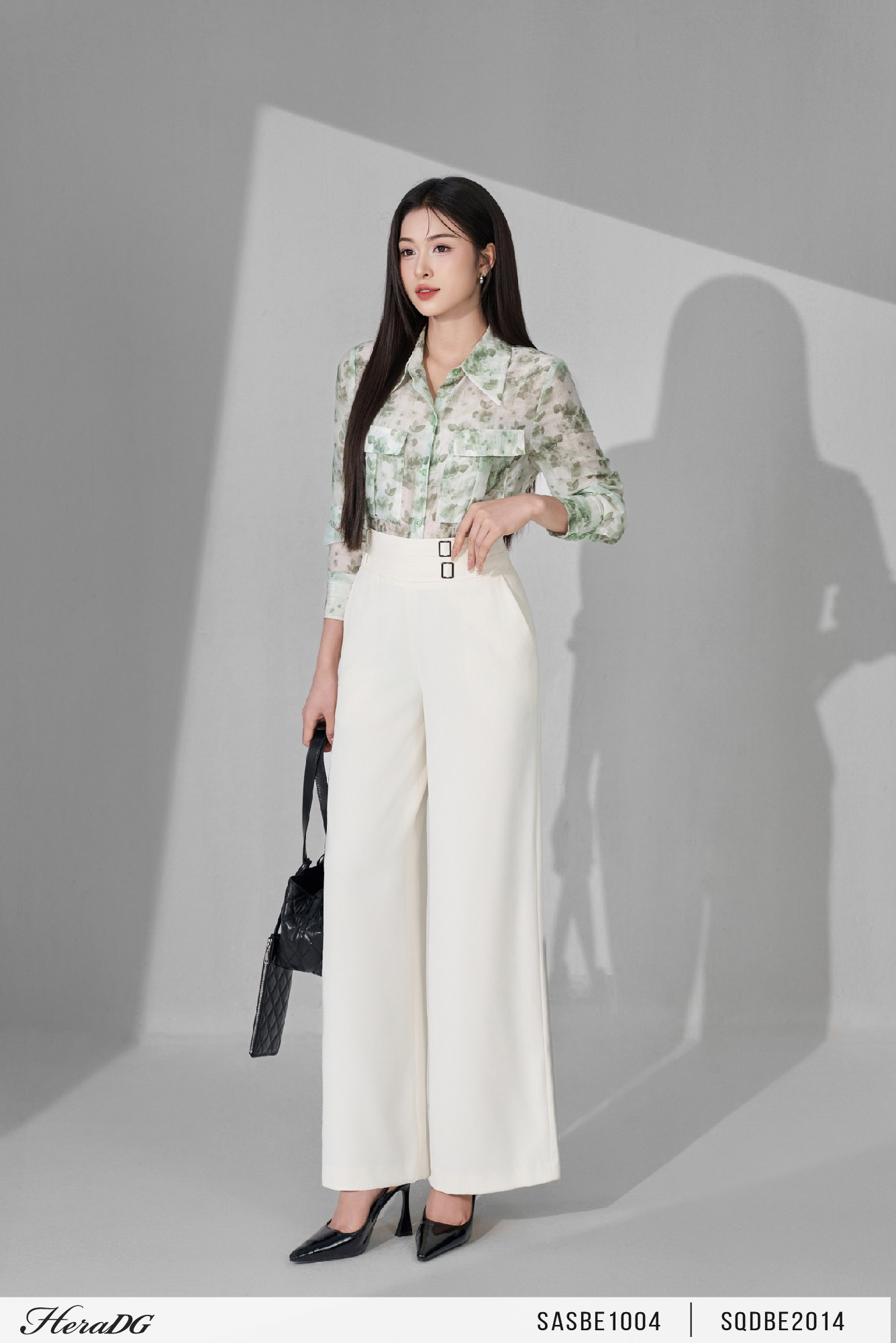 Ảnh của Quần suông cạp đai đôi